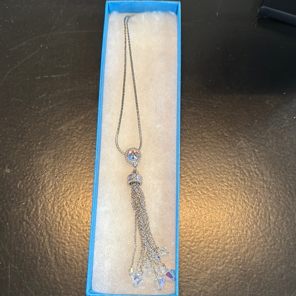 Touchstone Crystal Double Take Pendant Necklace - Picture 3 of 4